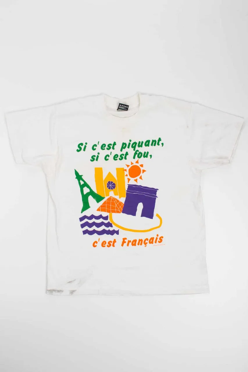 90's Pop French Vacation T-Shirt (Single-Stitch)