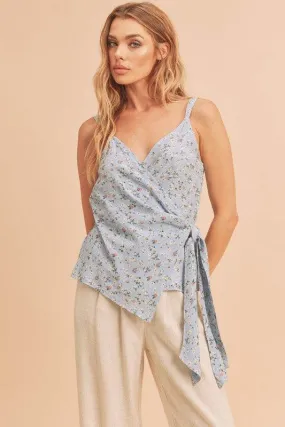 Aemi   Co Ditsy Floral Surplice Adjustable Straps Cami