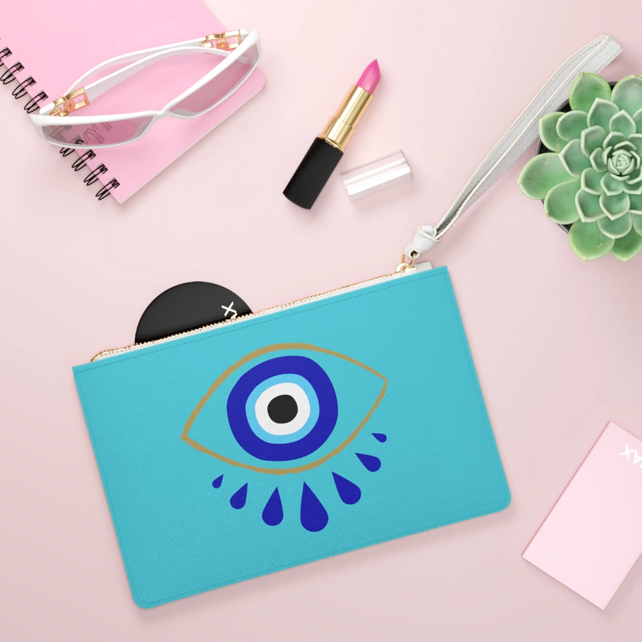 Always Protected Turquoise Pouch with Loop Handle