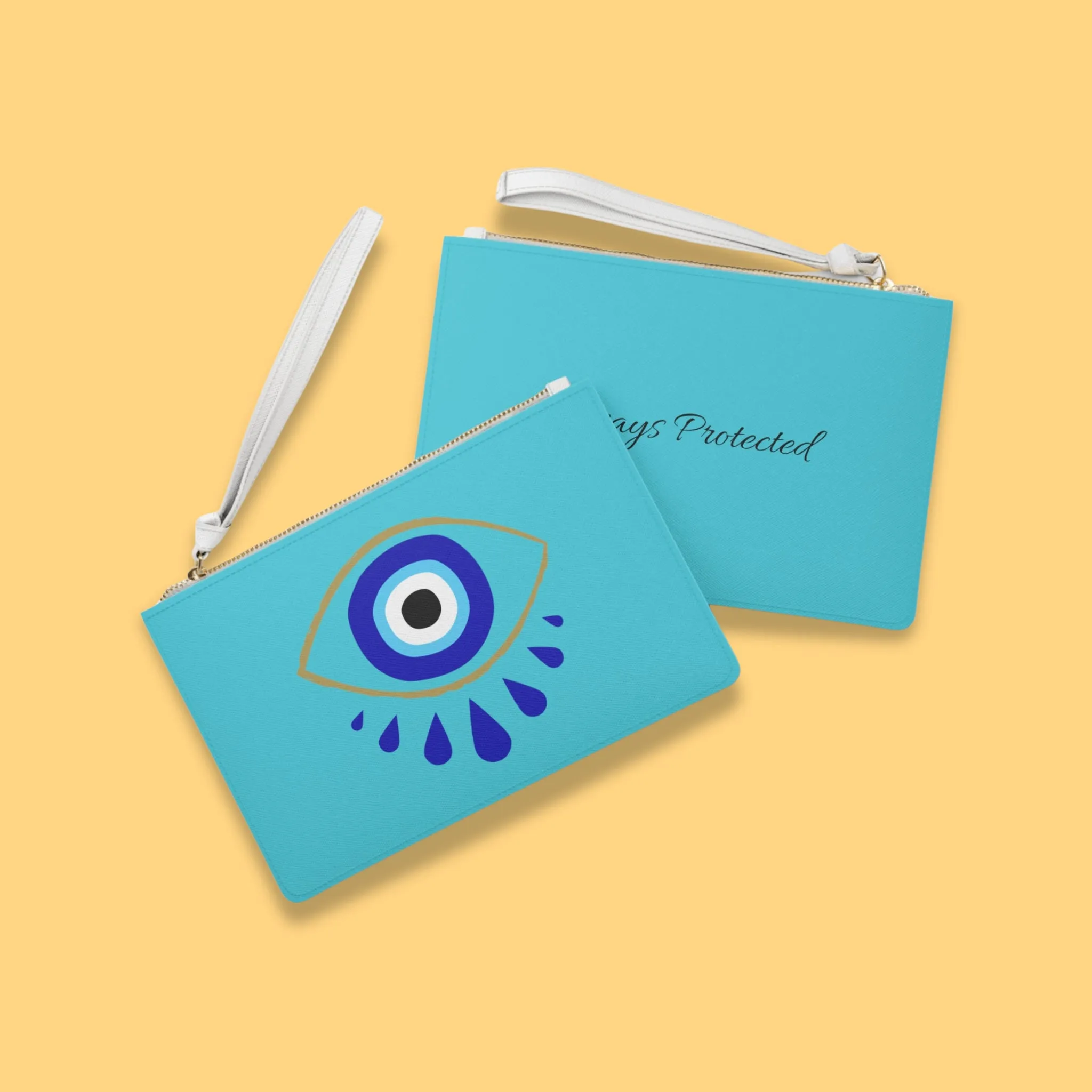 Always Protected Turquoise Pouch with Loop Handle