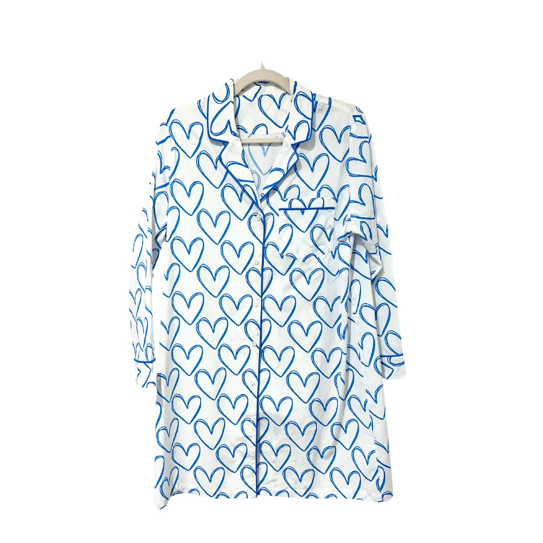 Blue Heart Sleep Shirt