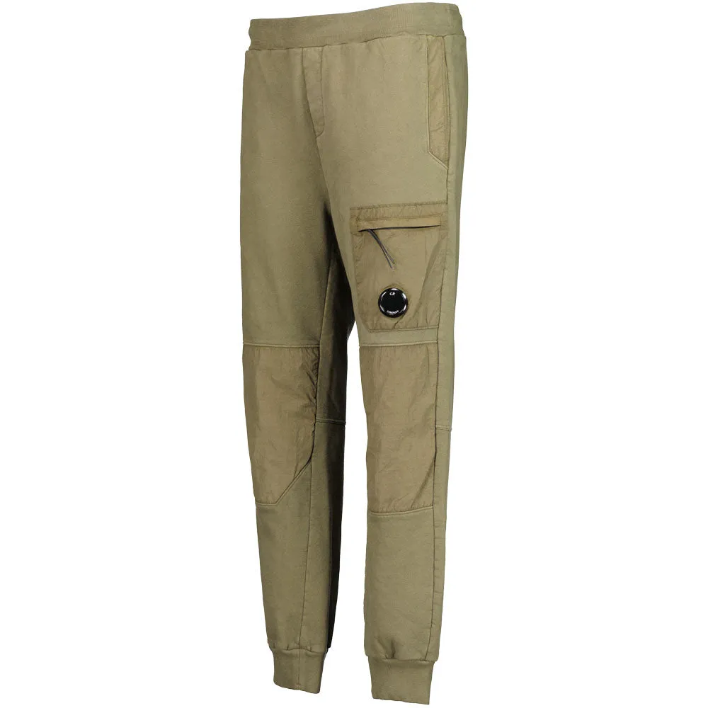 Diagonal Fleece Mixed Lens Sweat Pants
