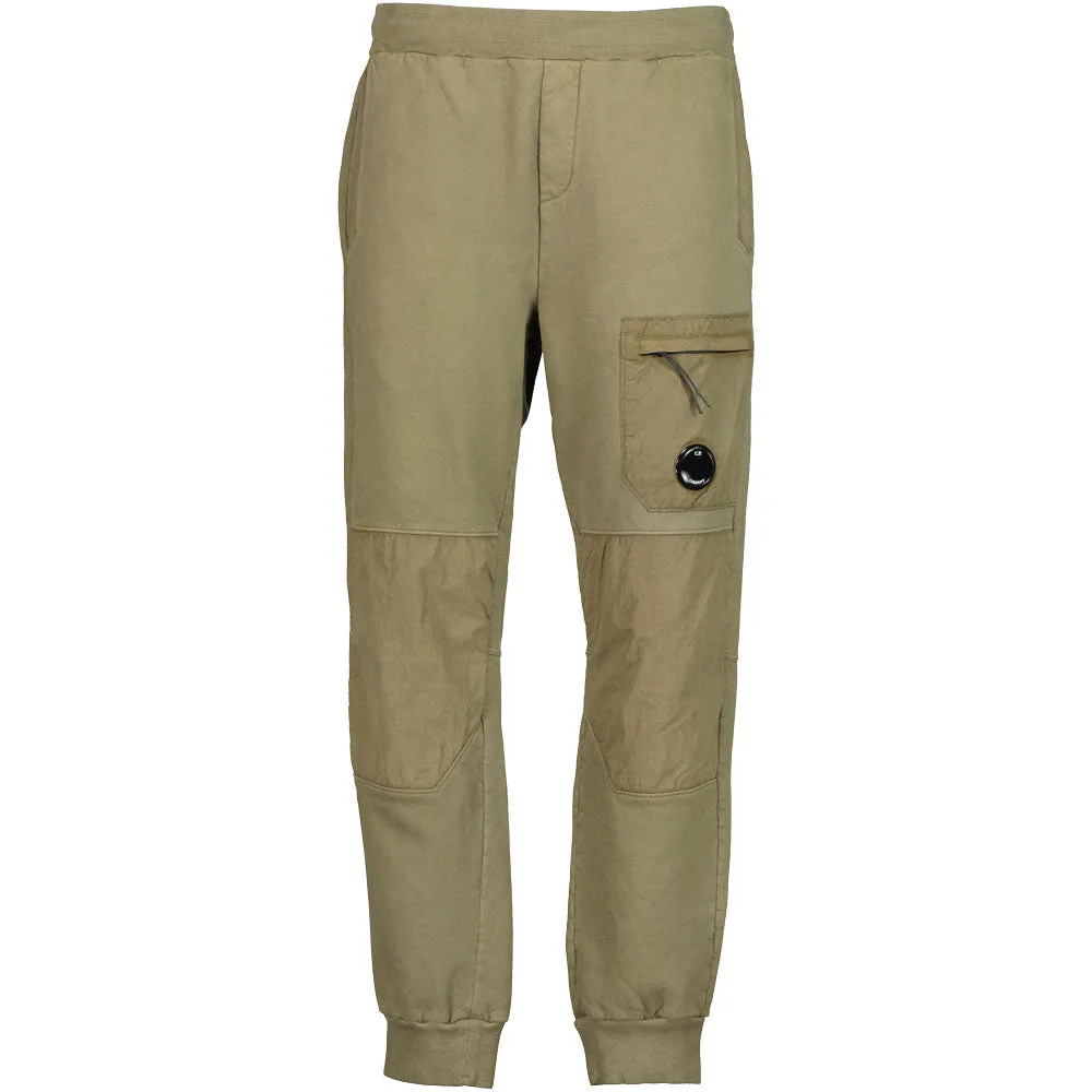 Diagonal Fleece Mixed Lens Sweat Pants