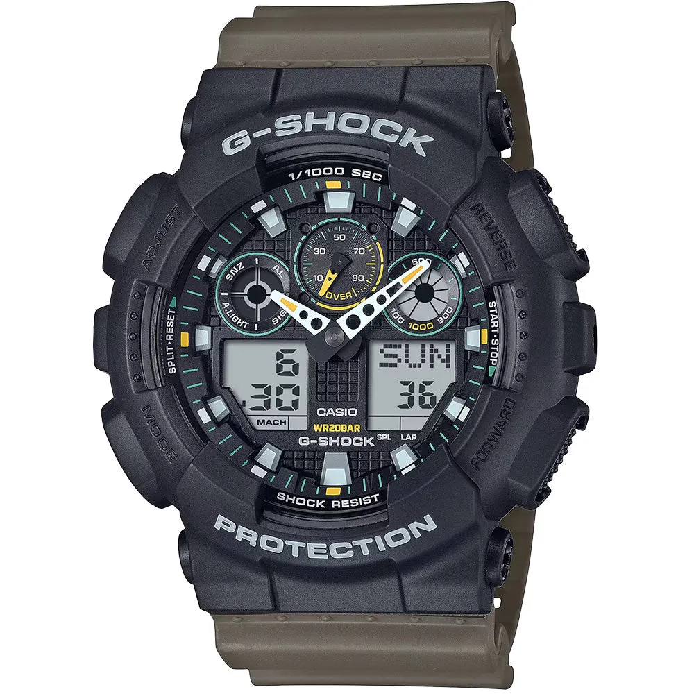 G-Shock GA-100TU-1A3 Analog-Digital Black