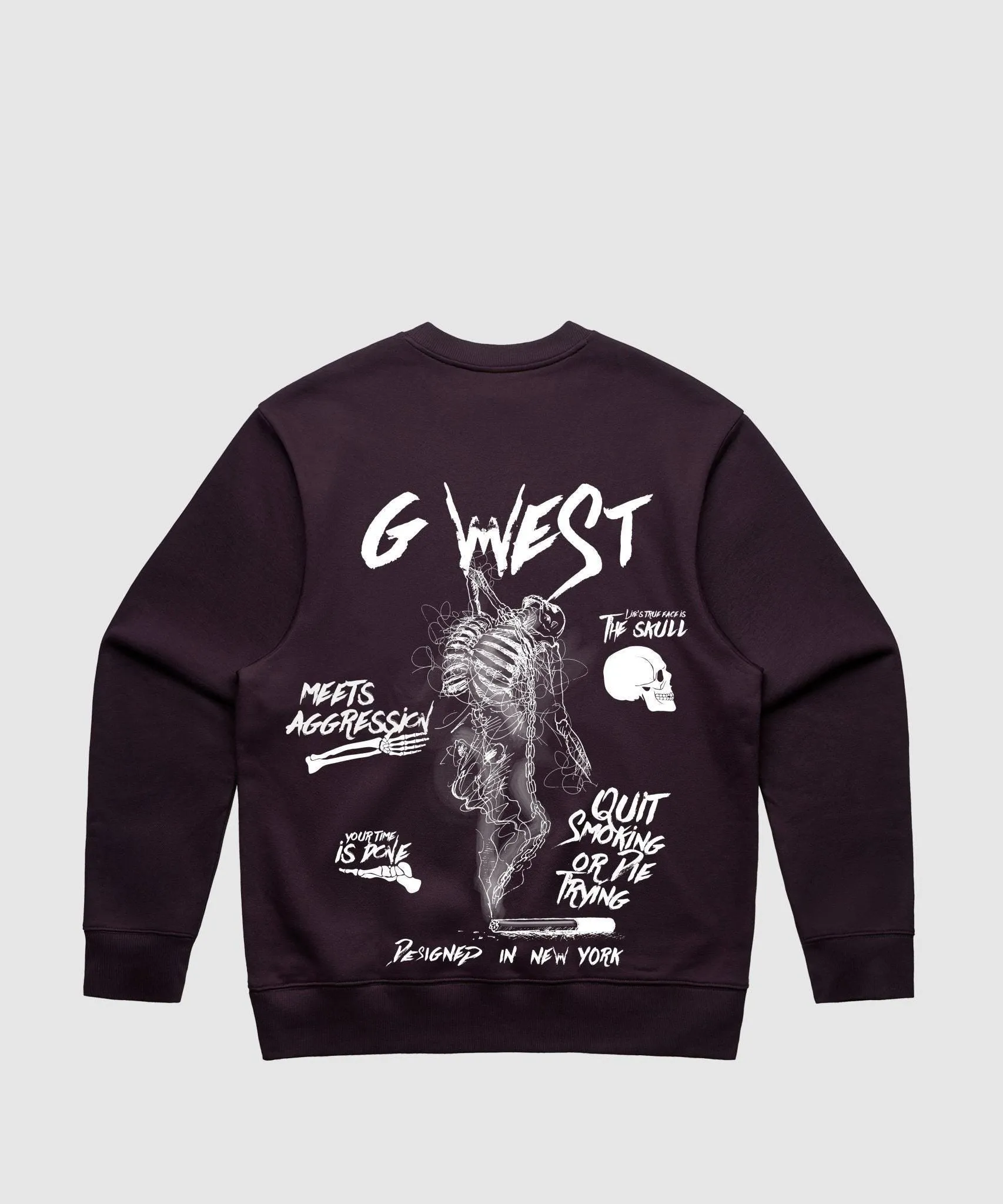 G West Dancing Skeleton Heavy Premium Crewneck - 6 Colors