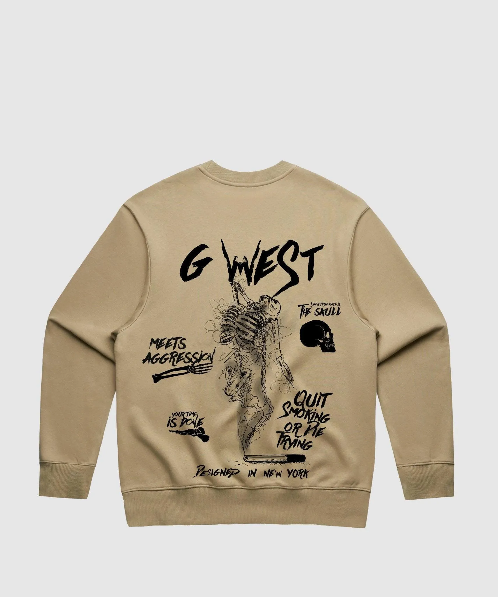 G West Dancing Skeleton Heavy Premium Crewneck - 6 Colors