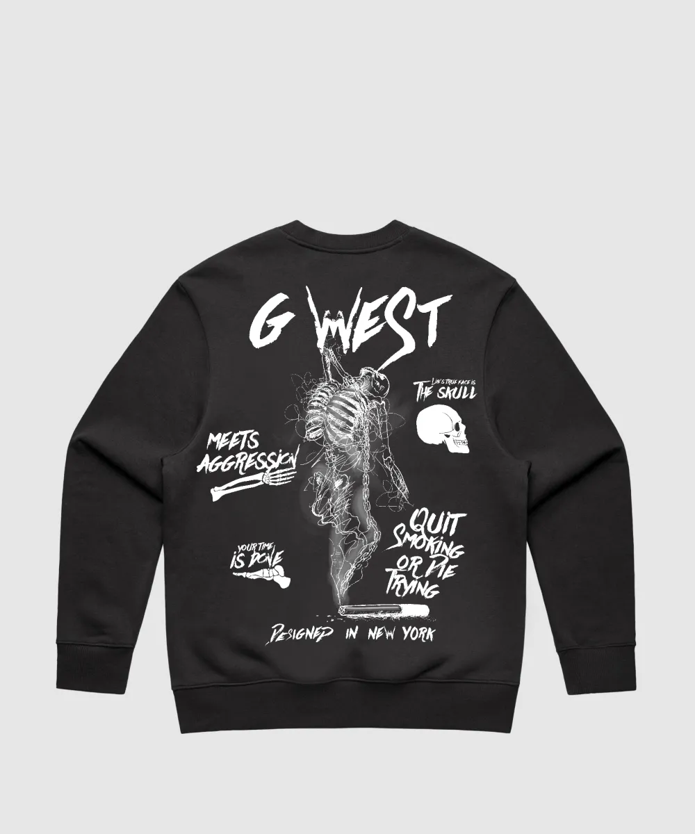 G West Dancing Skeleton Heavy Premium Crewneck - 6 Colors