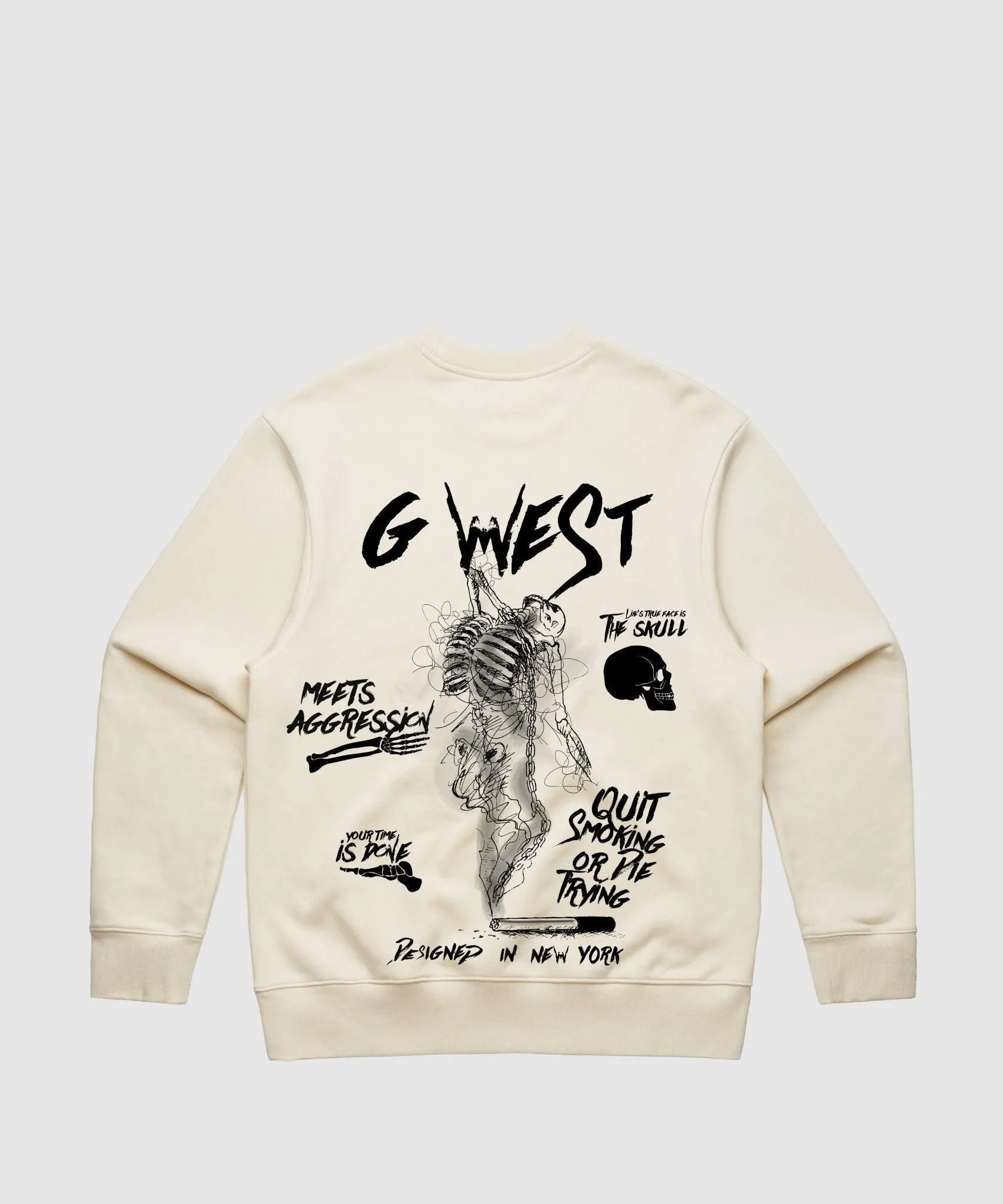 G West Dancing Skeleton Heavy Premium Crewneck - 6 Colors