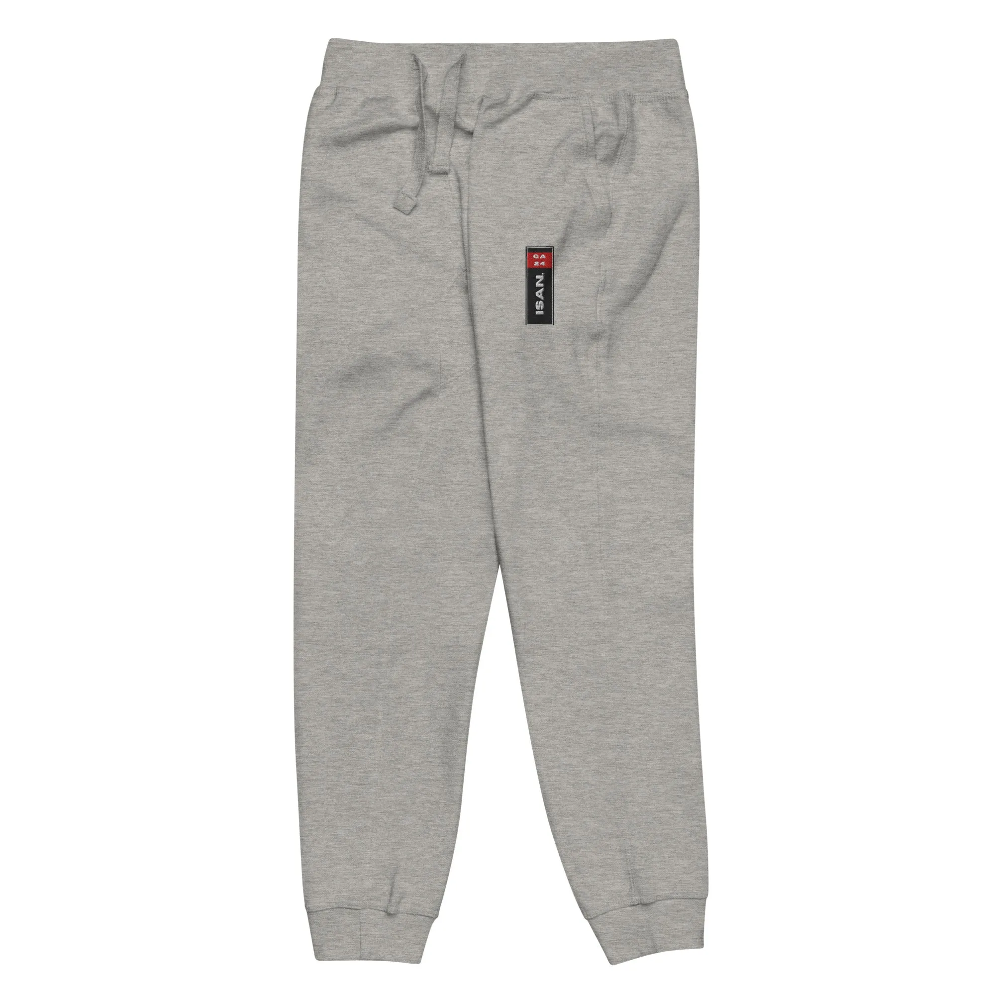 ISAN Unisex BLK Fleece Sweatpants