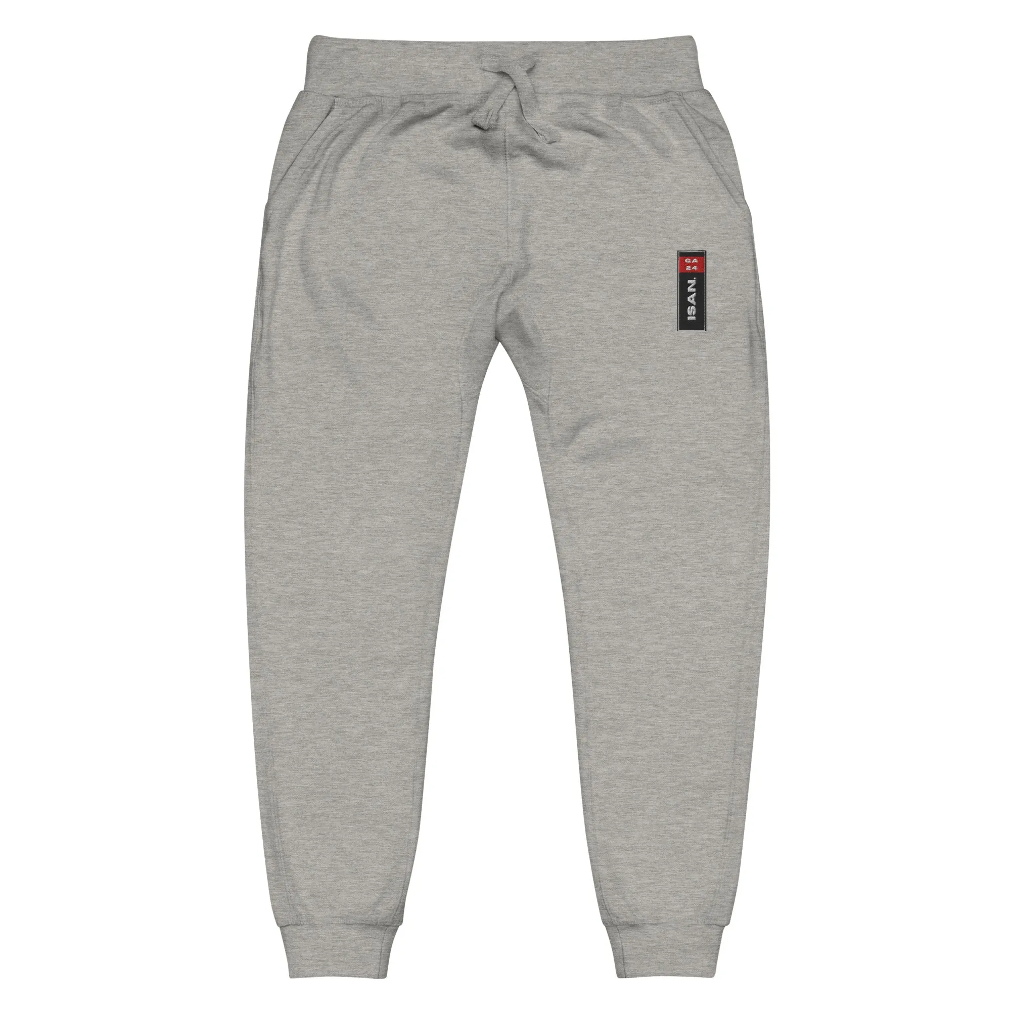 ISAN Unisex BLK Fleece Sweatpants