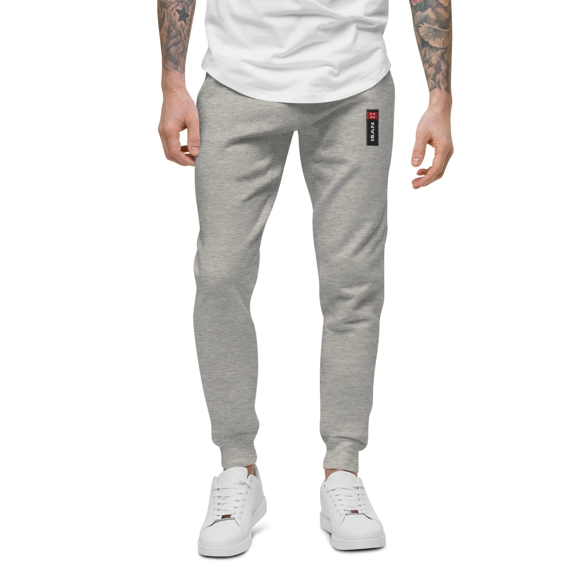 ISAN Unisex BLK Fleece Sweatpants