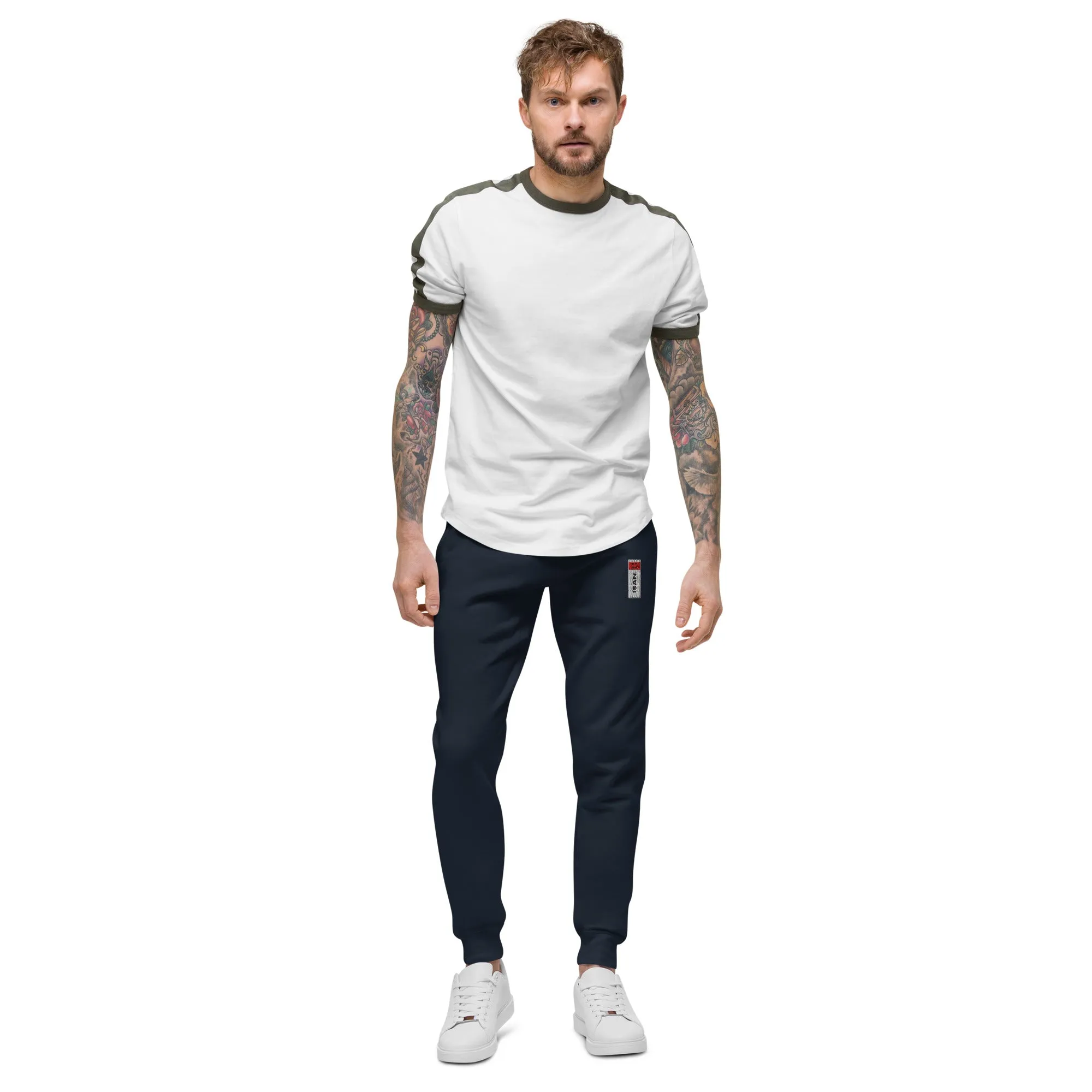 ISAN Unisex WHT Fleece Sweatpants