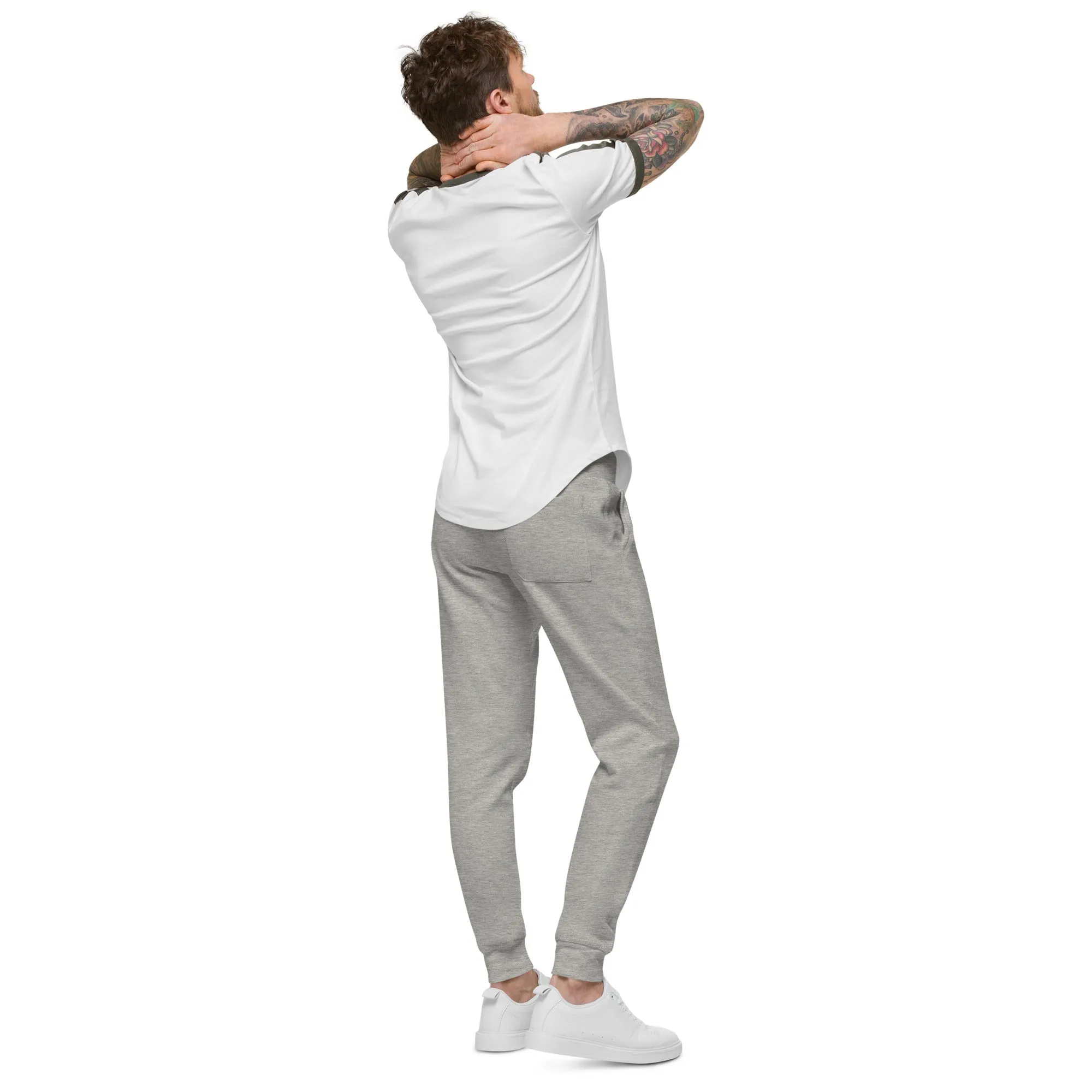 ISAN Unisex WHT Fleece Sweatpants