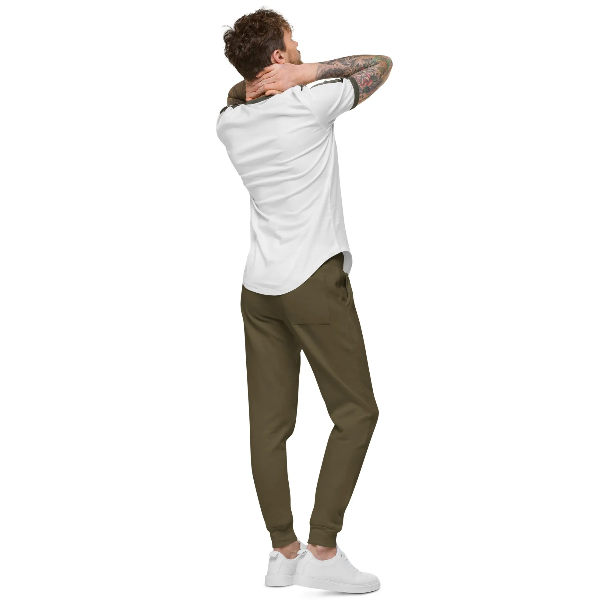 ISAN Unisex WHT Fleece Sweatpants