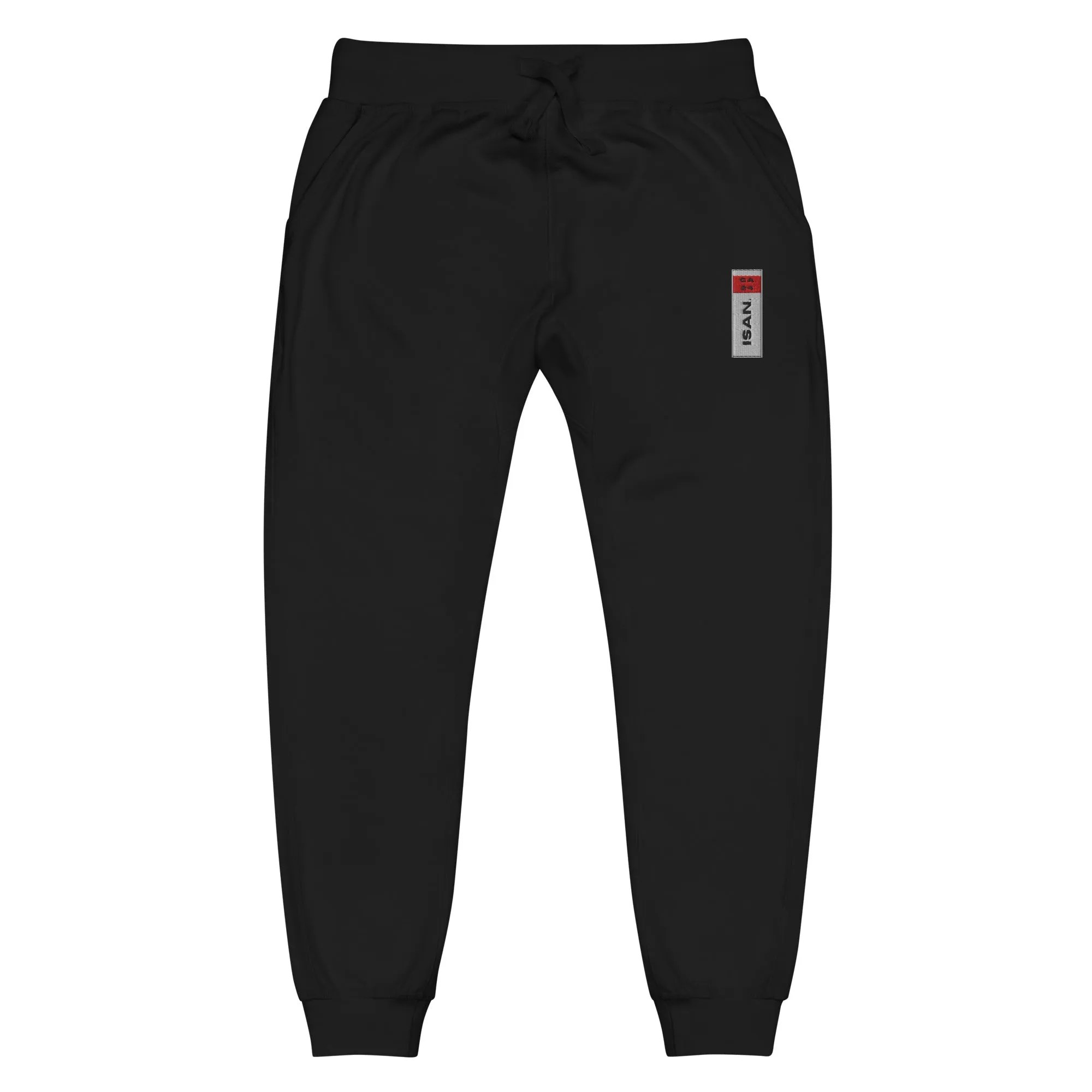 ISAN Unisex WHT Fleece Sweatpants