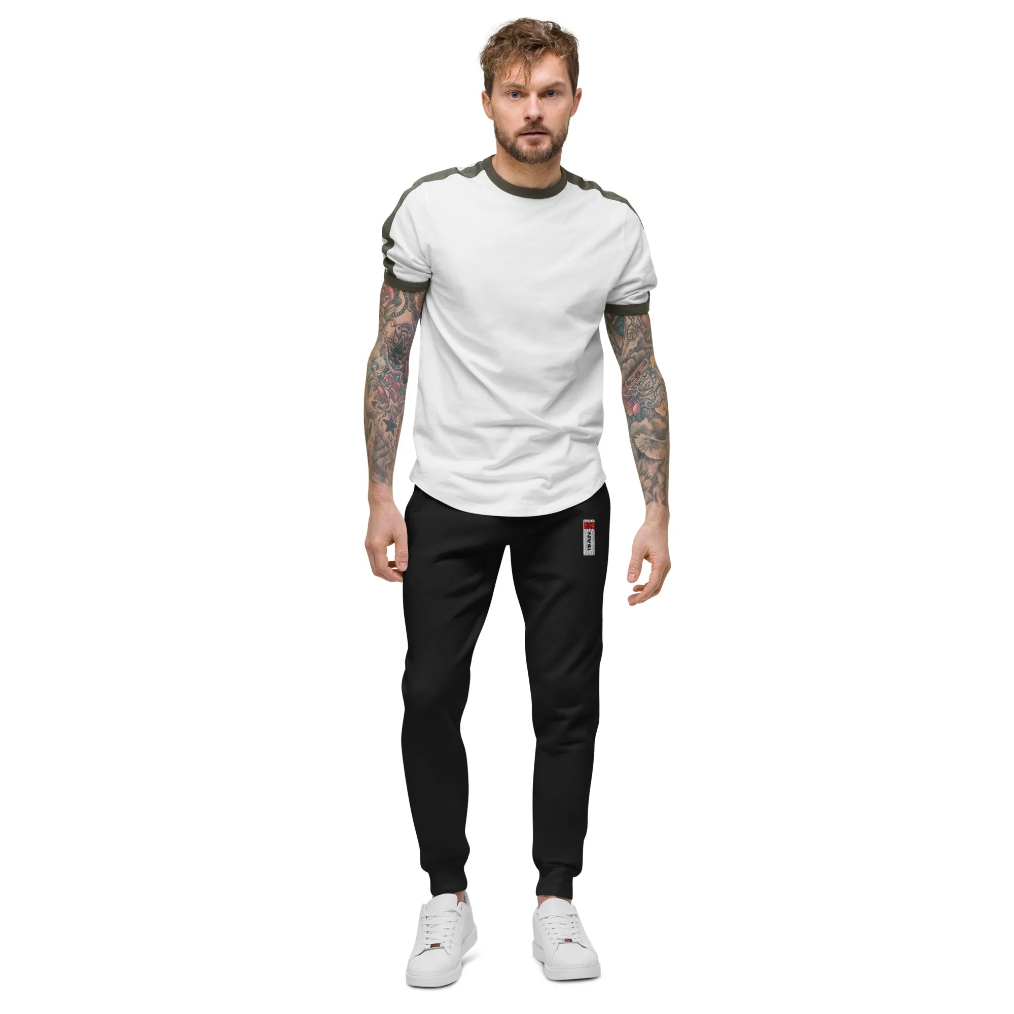 ISAN Unisex WHT Fleece Sweatpants