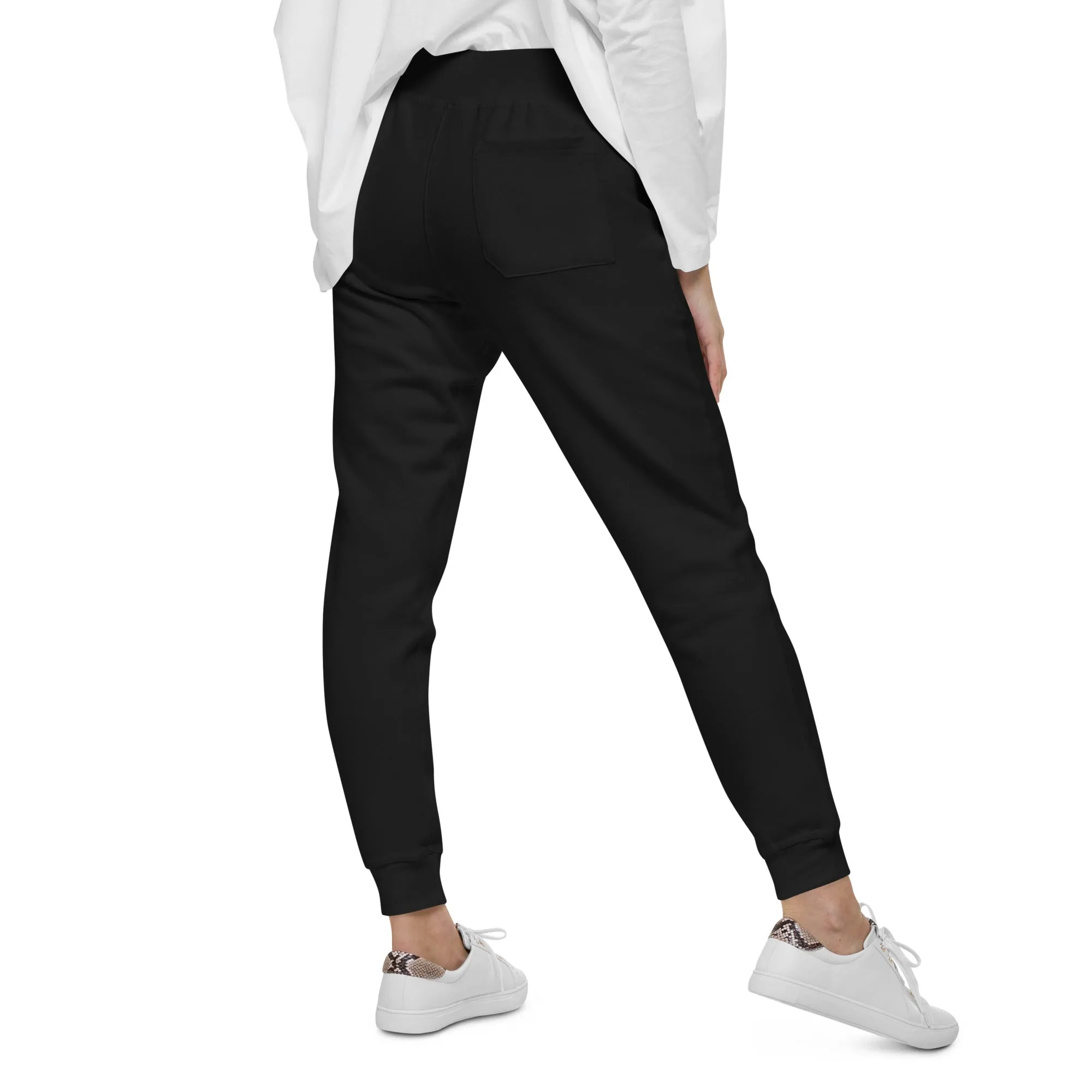 ISAN Unisex WHT Fleece Sweatpants