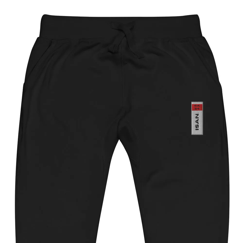 ISAN Unisex WHT Fleece Sweatpants