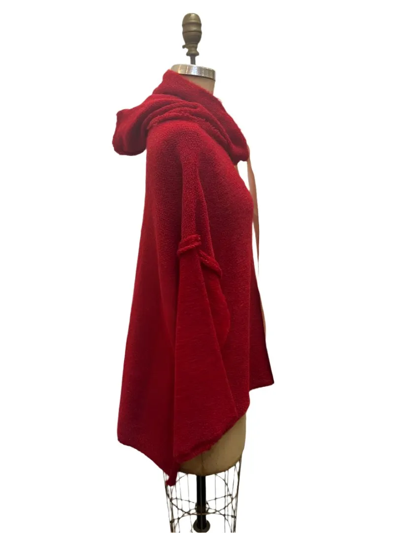 Light weight Sloppy Joe hoodie (Alpaca) - Brick