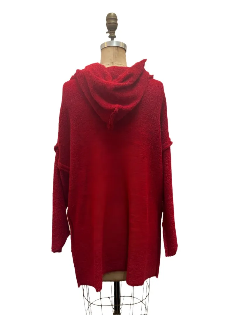 Light weight Sloppy Joe hoodie (Alpaca) - Brick
