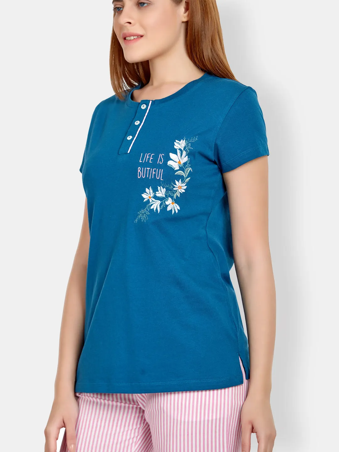 Sailor Blue T-Shirt & Pyjama Set