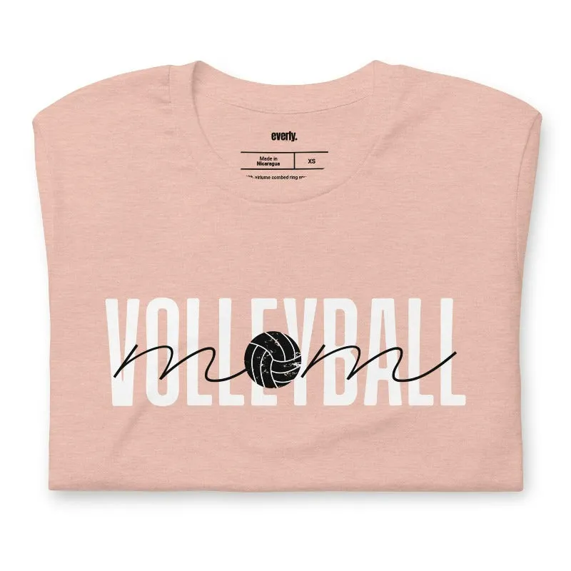 Stylish Volleyball Mom Graphic Tee
