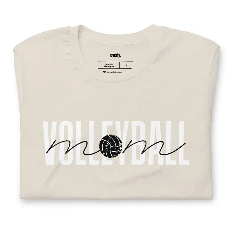 Stylish Volleyball Mom Graphic Tee