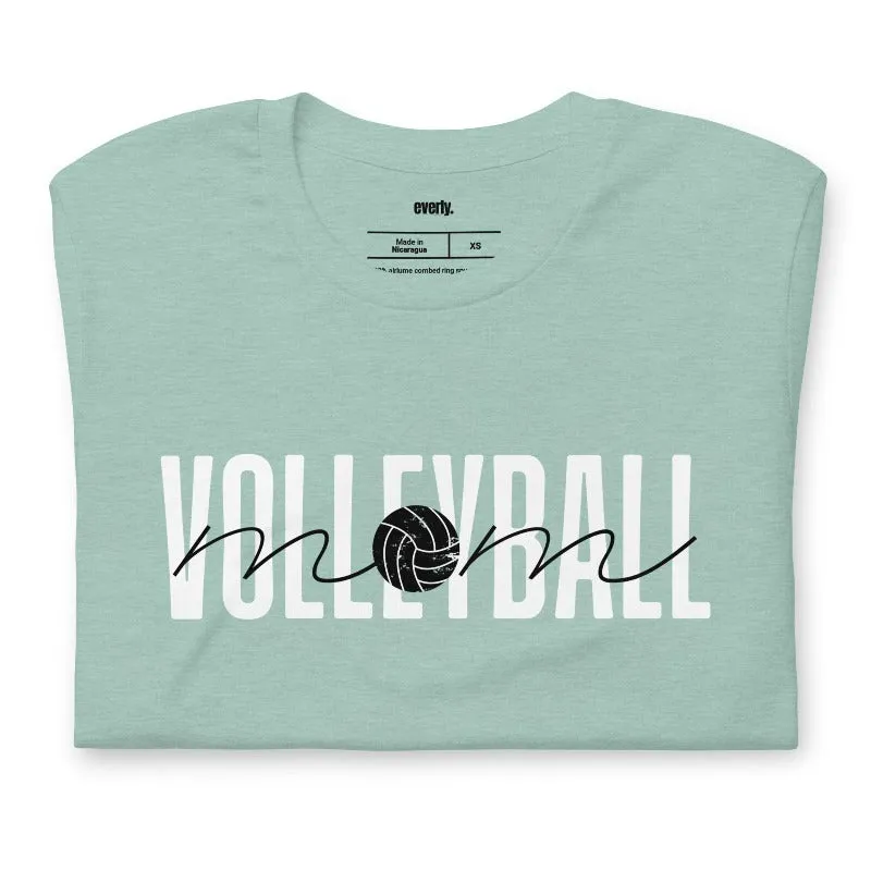Stylish Volleyball Mom Graphic Tee