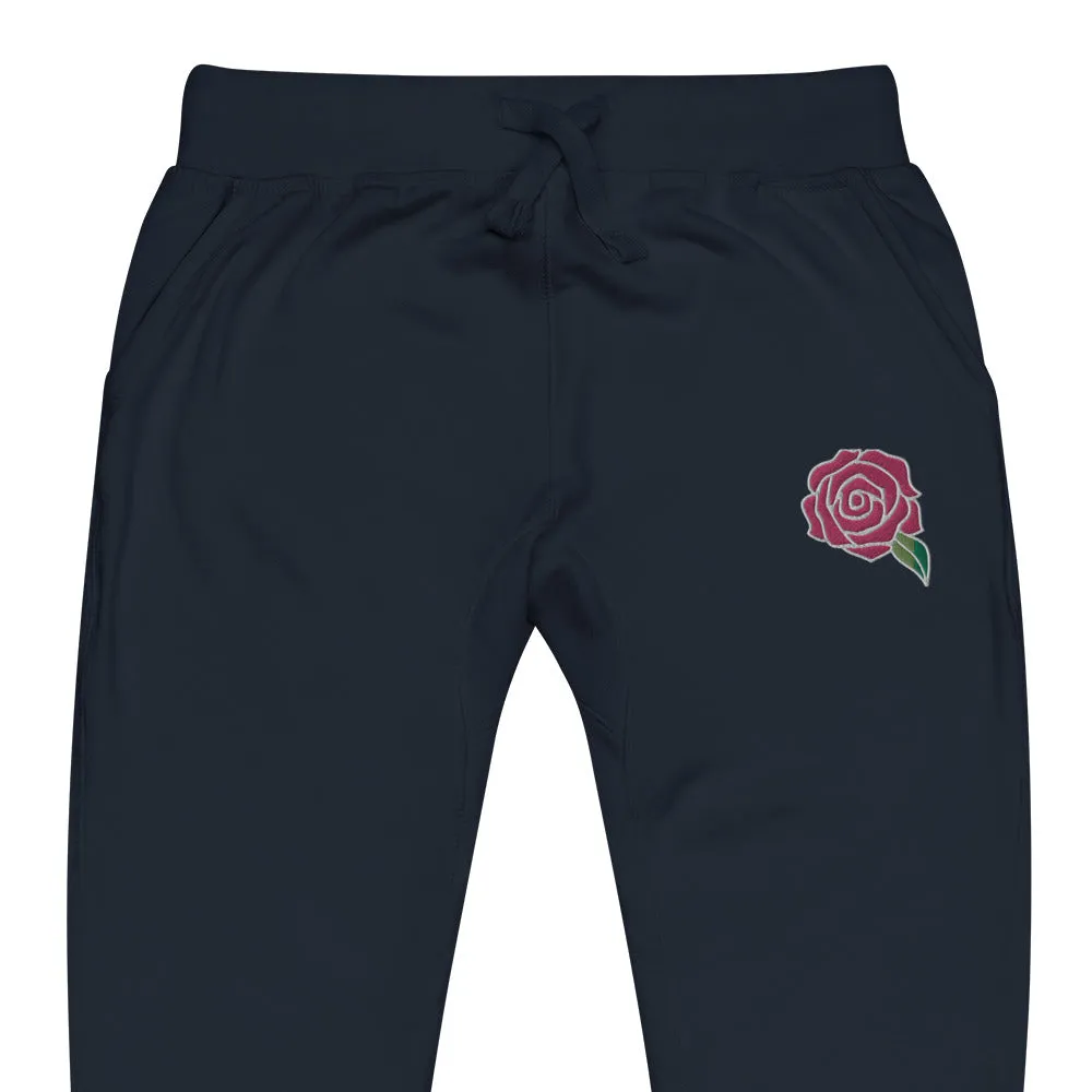 Sweatsuit Sweatpants - Embroidered PINKROSE(CUT SMALL)