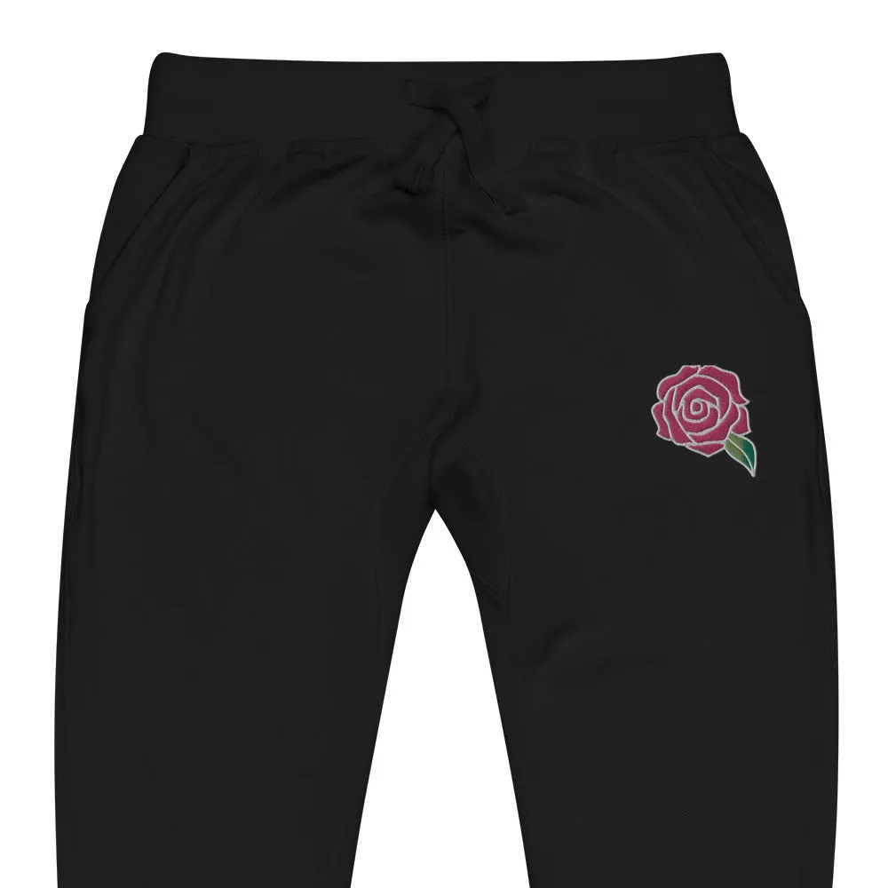 Sweatsuit Sweatpants - Embroidered PINKROSE(CUT SMALL)