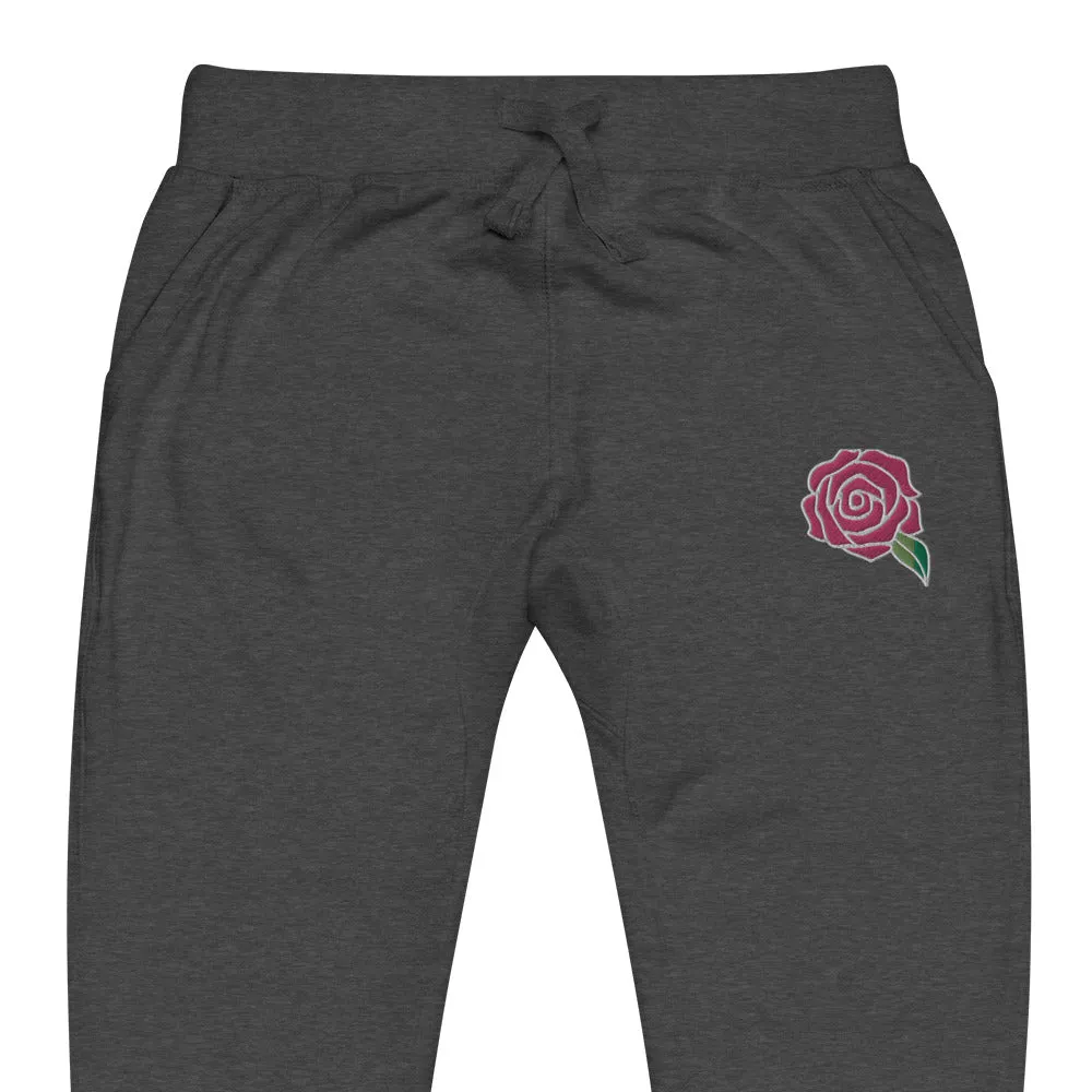 Sweatsuit Sweatpants - Embroidered PINKROSE(CUT SMALL)