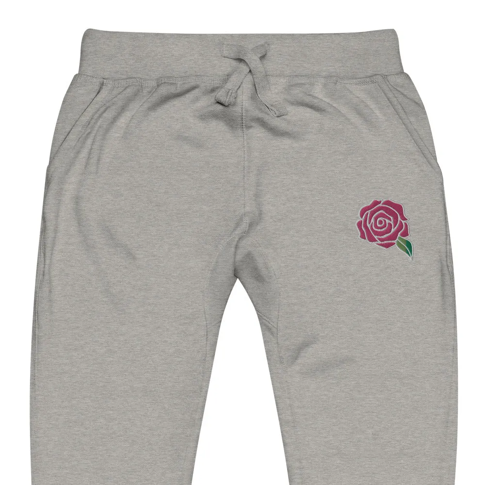 Sweatsuit Sweatpants - Embroidered PINKROSE(CUT SMALL)