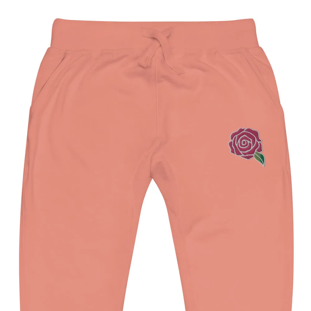 Sweatsuit Sweatpants - Embroidered PINKROSE(CUT SMALL)