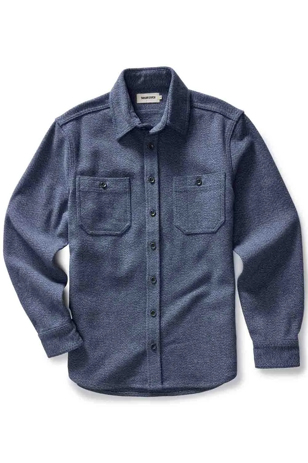 THE UTILITY SHIRT Indigo Ash Wool Canvas