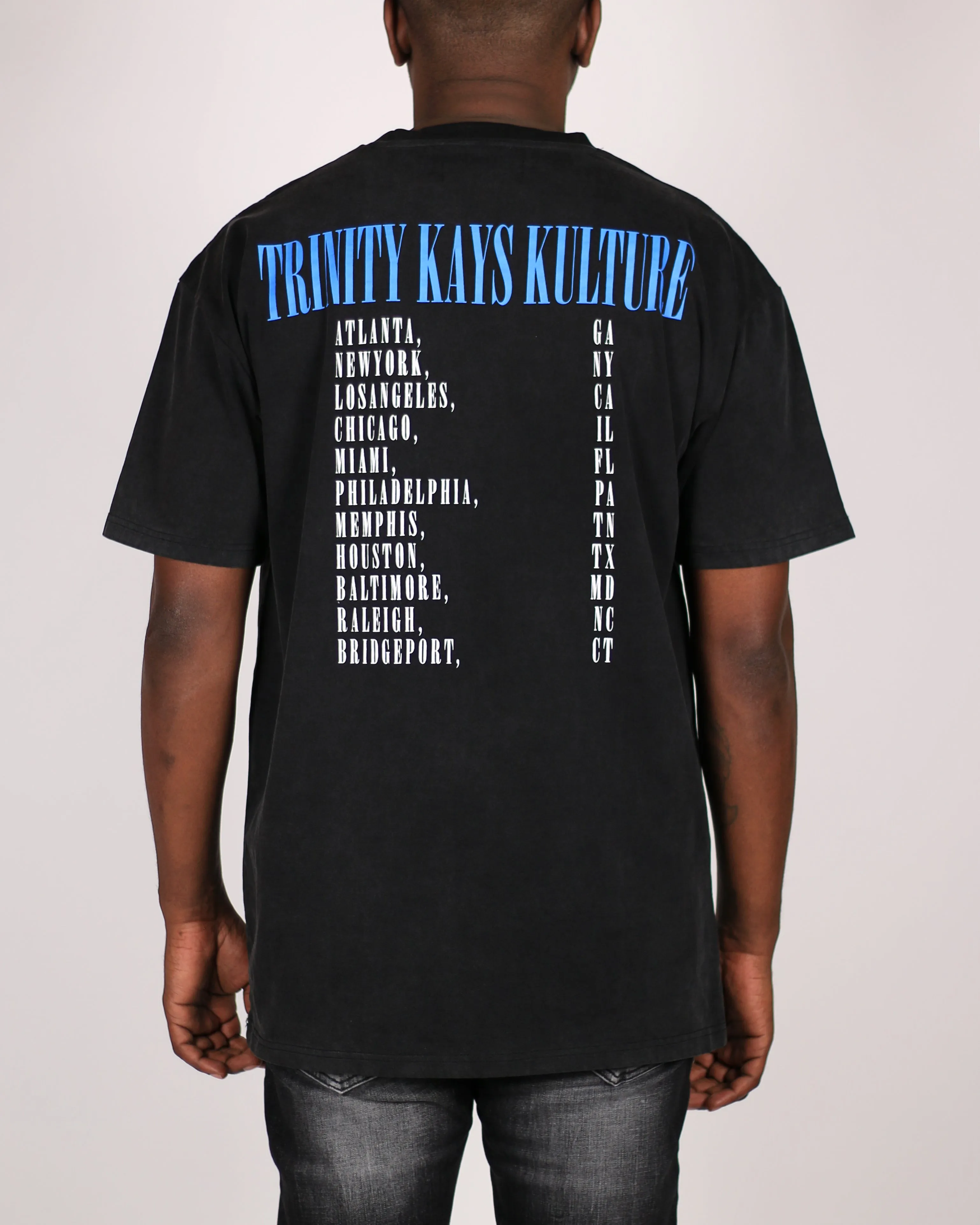 Trinity Kays Kulture Synthetic Veins Men's T Shirt, Washed Black