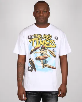 Trinity Kays Kulture The End Times Graphic T shirt In White