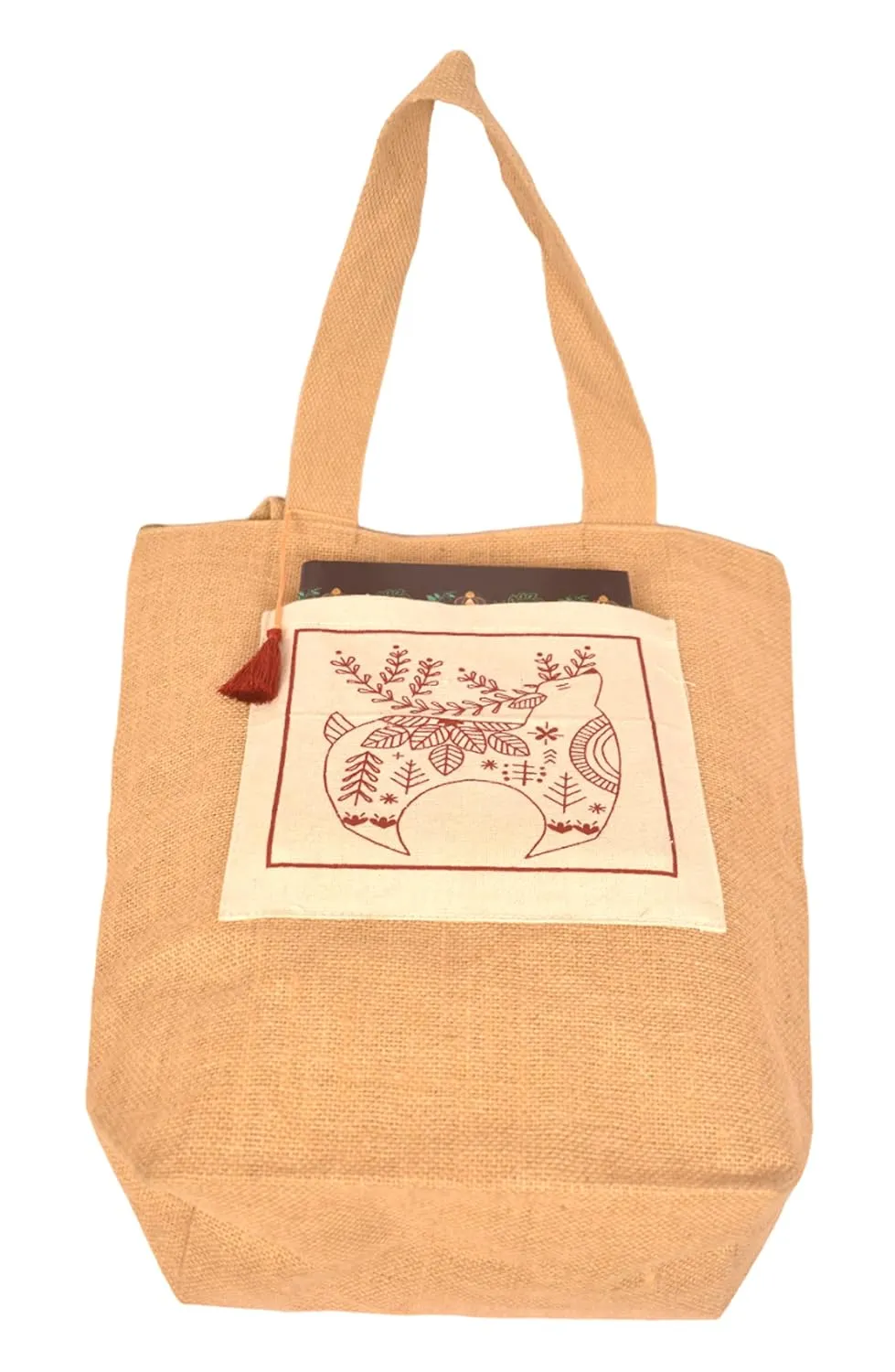Utility Reversible Bag with Kalamkari Pocket