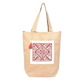 Utility Reversible Bag with Kalamkari Pocket