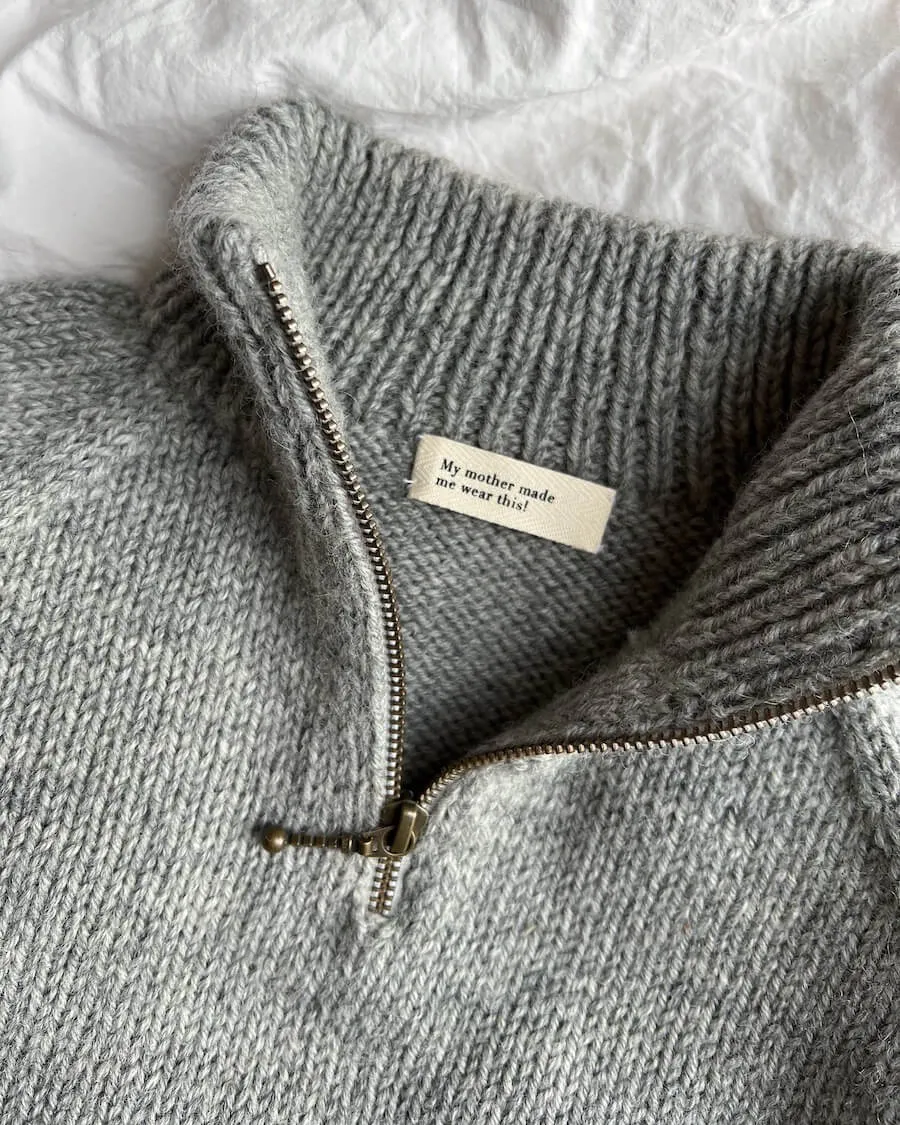 Zipper Sweater Light Junior Printed Pattern