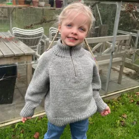 Zipper Sweater Light Junior Printed Pattern